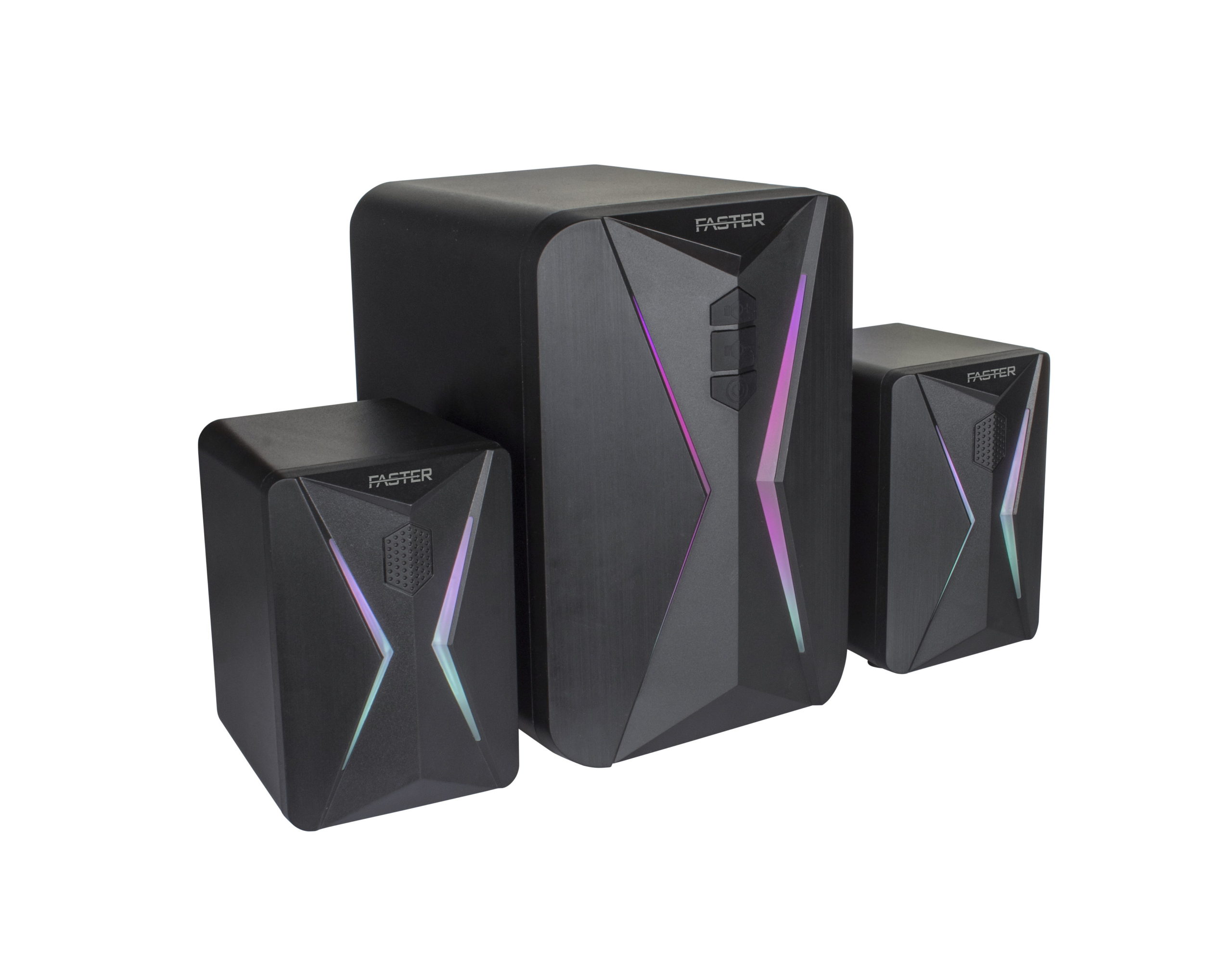 FASTER G1000 RGB Lighting Mini Gaming Speaker with Subwoofer 20W